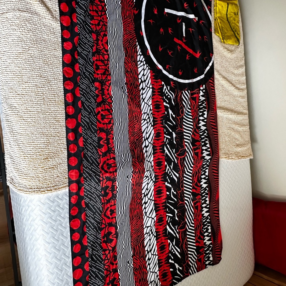 Red and Black Patterned Twenty One Pilots Flag/Tapestry